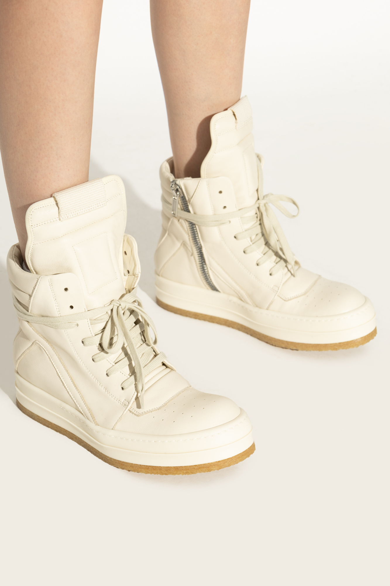 Rick Owens Leather shoes `Creep Geobasket` | Women's Shoes